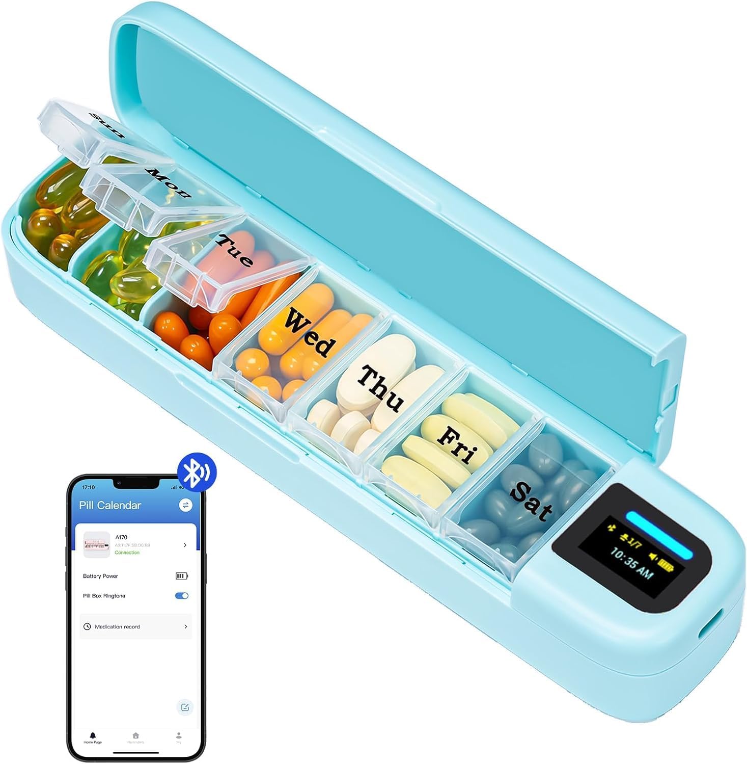 Smart Pill Organizer with Alar - đánh giá và giá Medicine Cabinet Lock