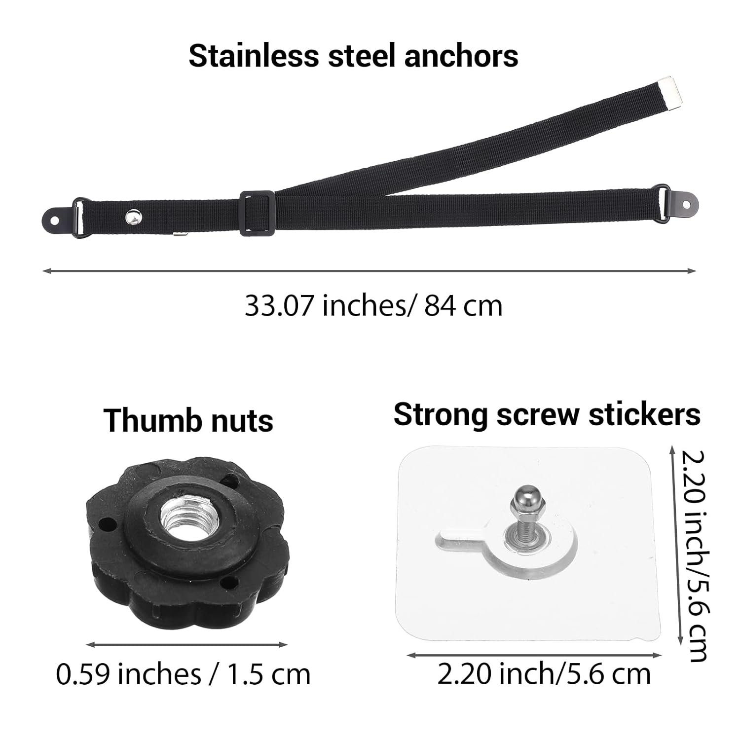 Adjustable TV Safety Straps, N - đánh giá và giá Earthquake Anchor Strap