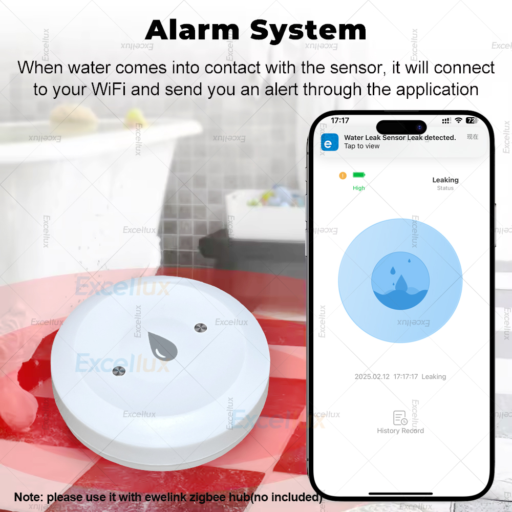 Ewelink Zigbee 3.0 Water Senso - đánh giá và giá Water Alarm Sensor
