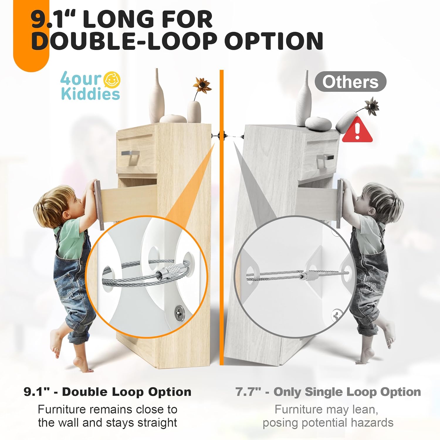 6 Sets Anti Tip Furniture Wall - đánh giá và giá Earthquake Anchor Strap